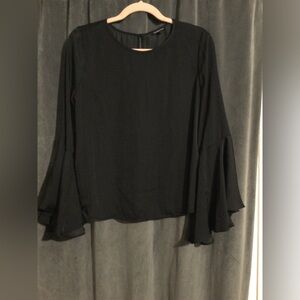 WhoWhatWear Gently Worn Elegant Black Women's Top